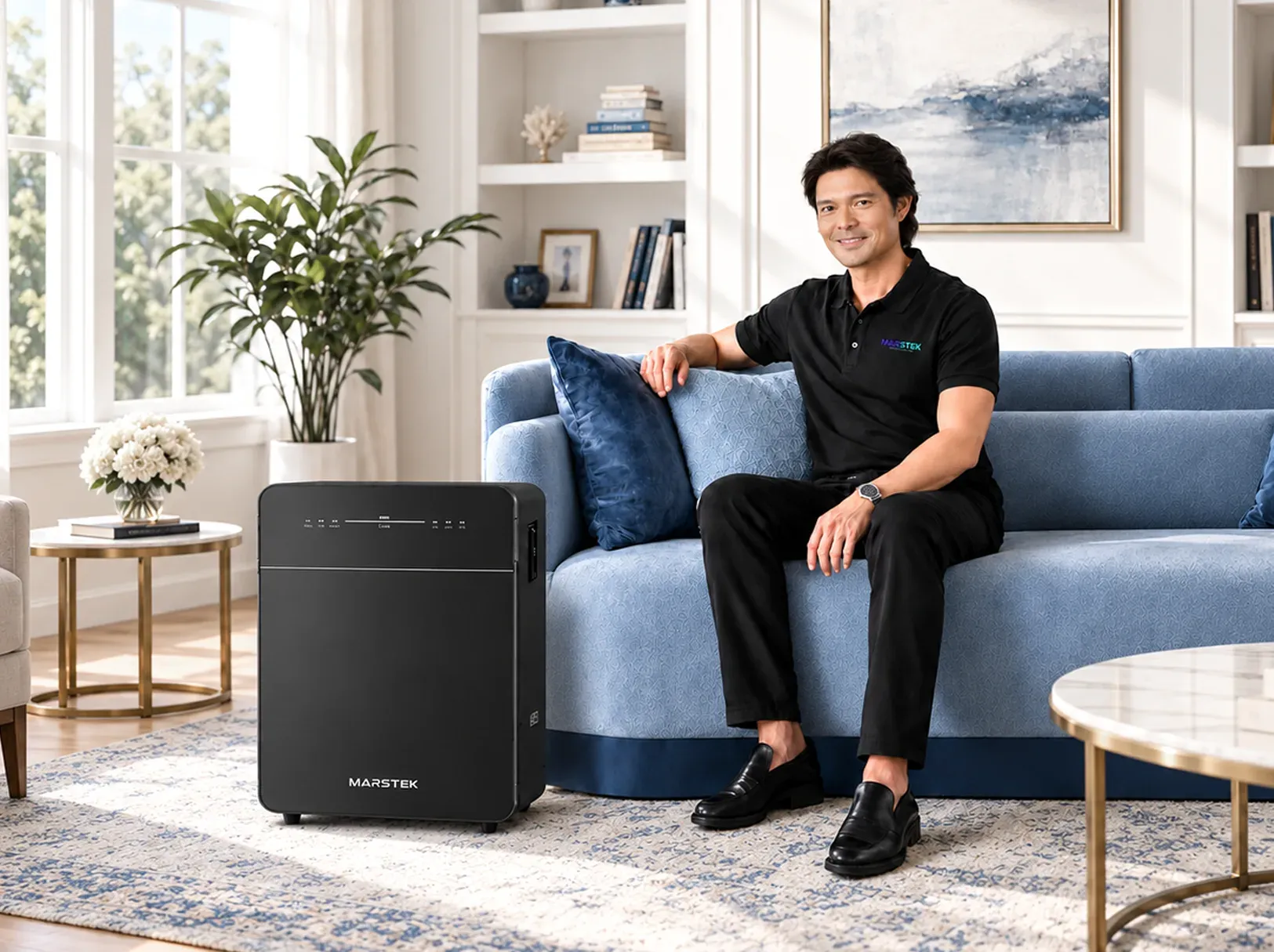 Dingdong Dantes at home with a MARSTEK home battery